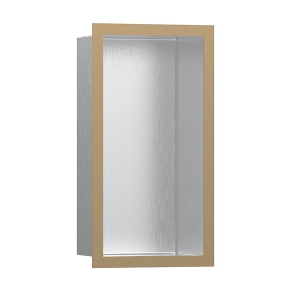 NEW Hansgrohe 56094140 Xtra Storis Shower Niche Wall Recess cupboard Brass BR834