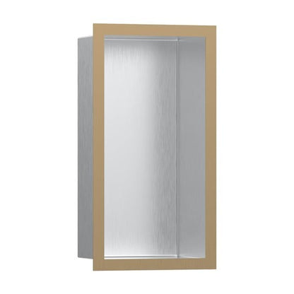 NEW Hansgrohe 56094140 Xtra Storis Shower Niche Wall Recess cupboard Brass BR834