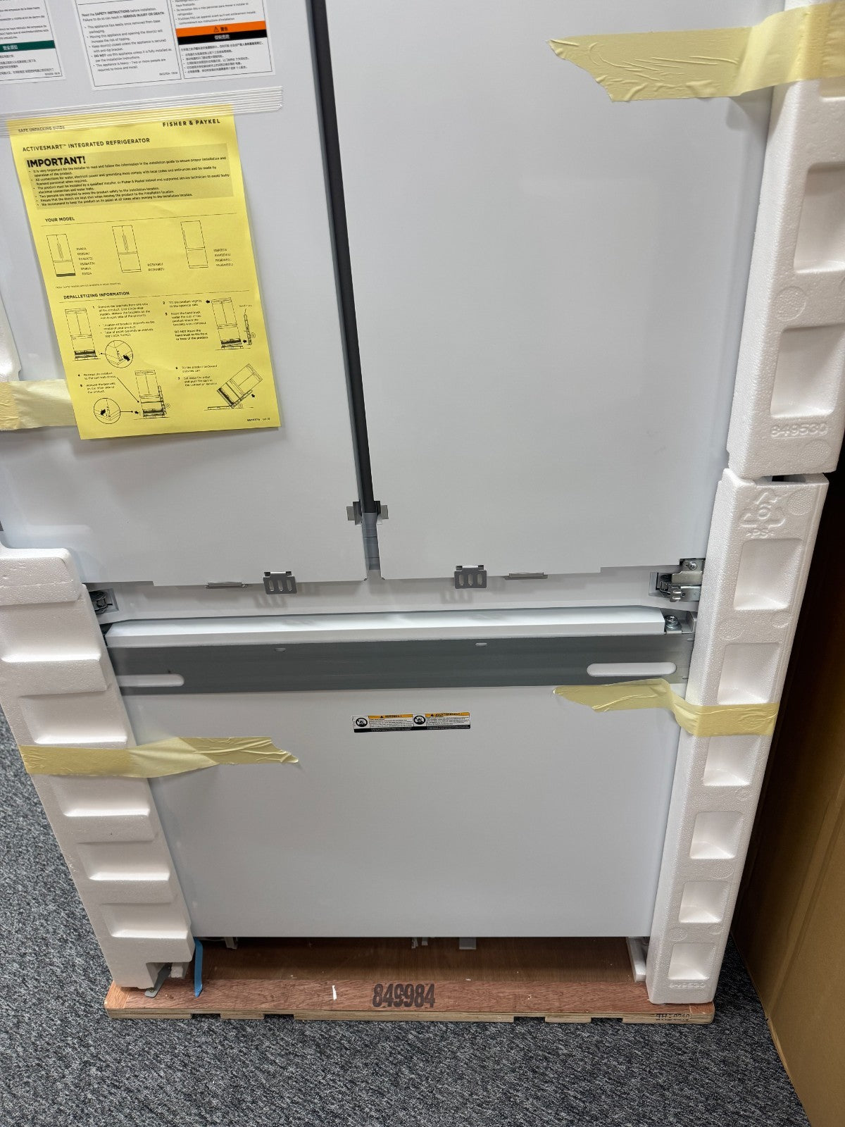 Fisher & Paykel RS90A3 French Door Fridge Freezer Integrated Opened AX
