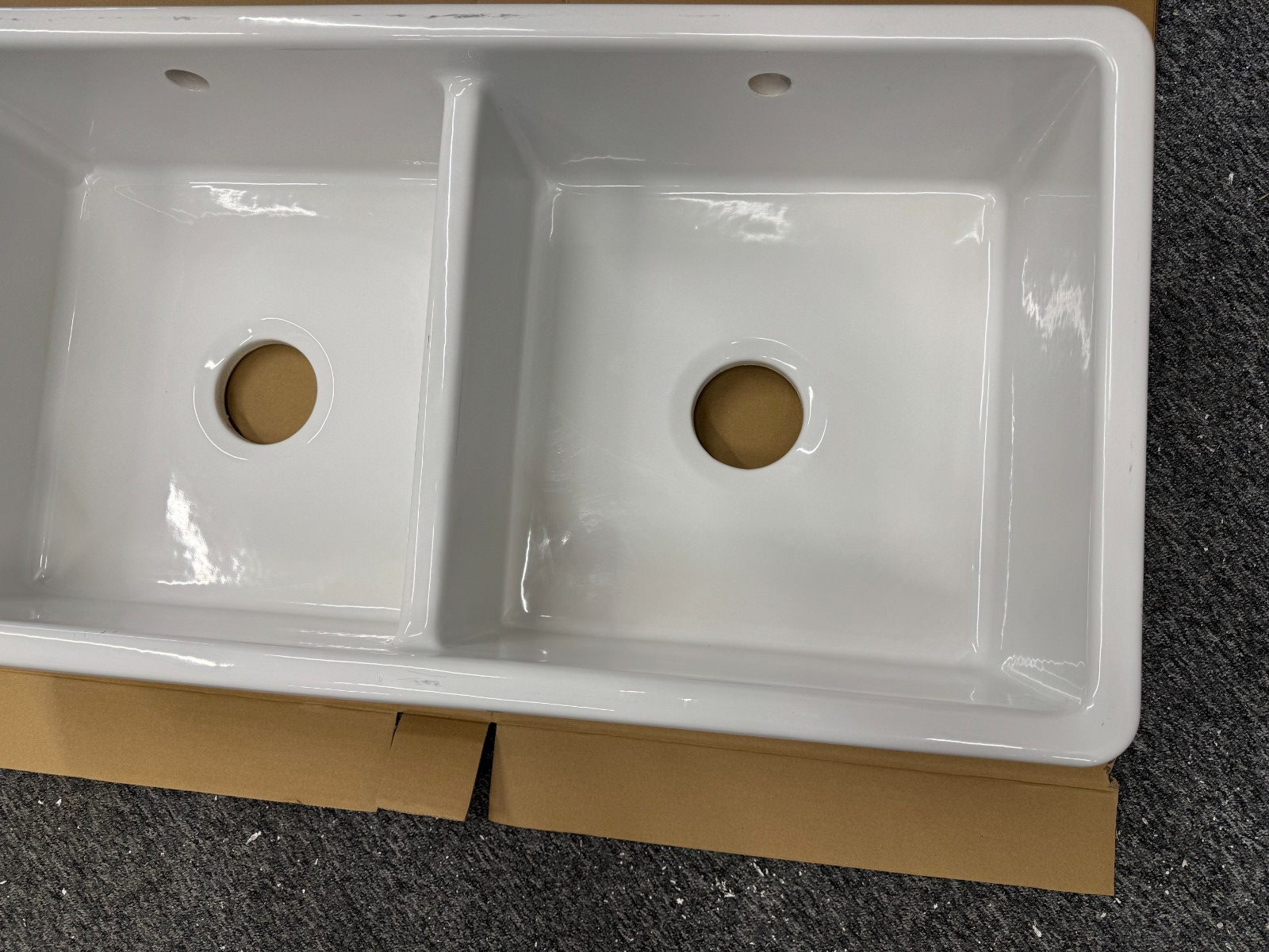 New Whitebirk Ceramic White Kitchen Sink Ribbleton Double basin BR4164
