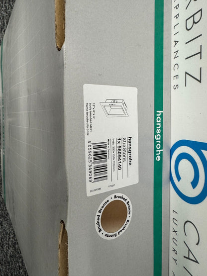 NEW Hansgrohe 56094140 Xtra Storis Shower Niche Wall Recess cupboard Brass BR834