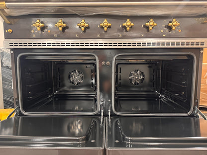 New Lacanche Cluny Range Cooker Double Oven 100cm Choc Brass BR4660