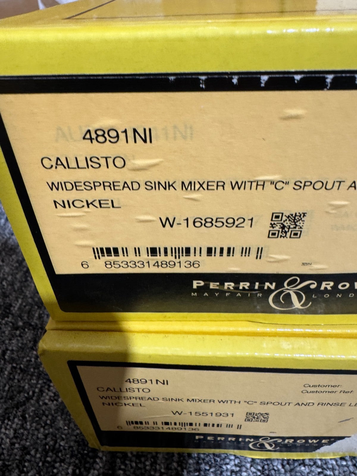 NEW Perrin & Rowe 4891NI Callisto Mixer Tap 3 hole with Rinse NICKEL BR4177