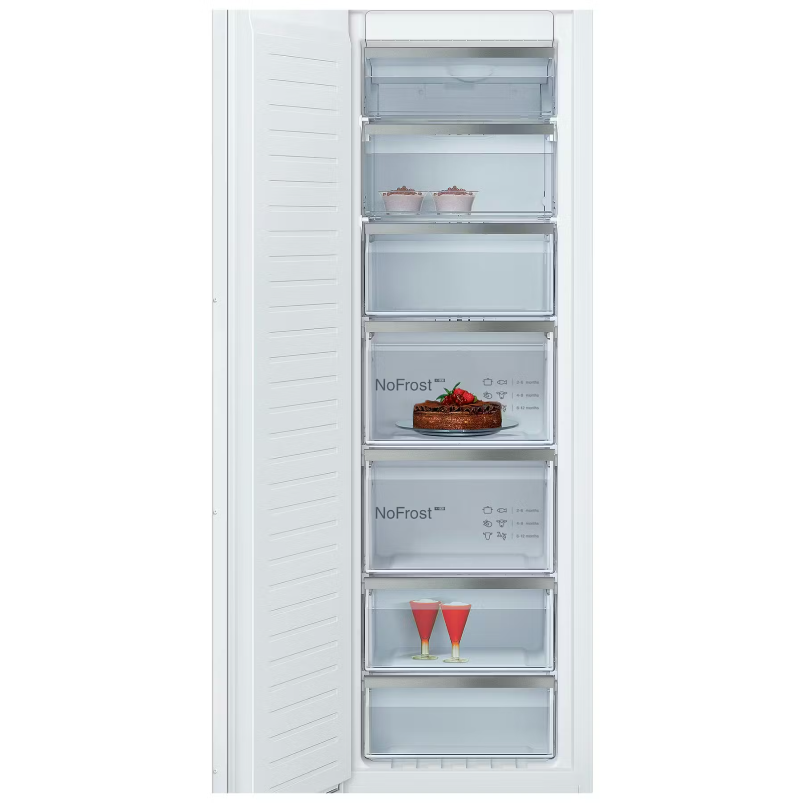 New Neff N90 GI7815NE0 Integrated No Frost Built in Column Freezer BR4160