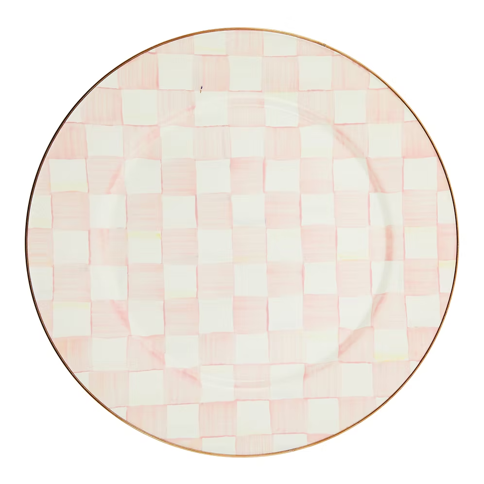 NEW Mackenzie-Childs ROSY CHECK Items Enamel Finish IN STOCK Available Now