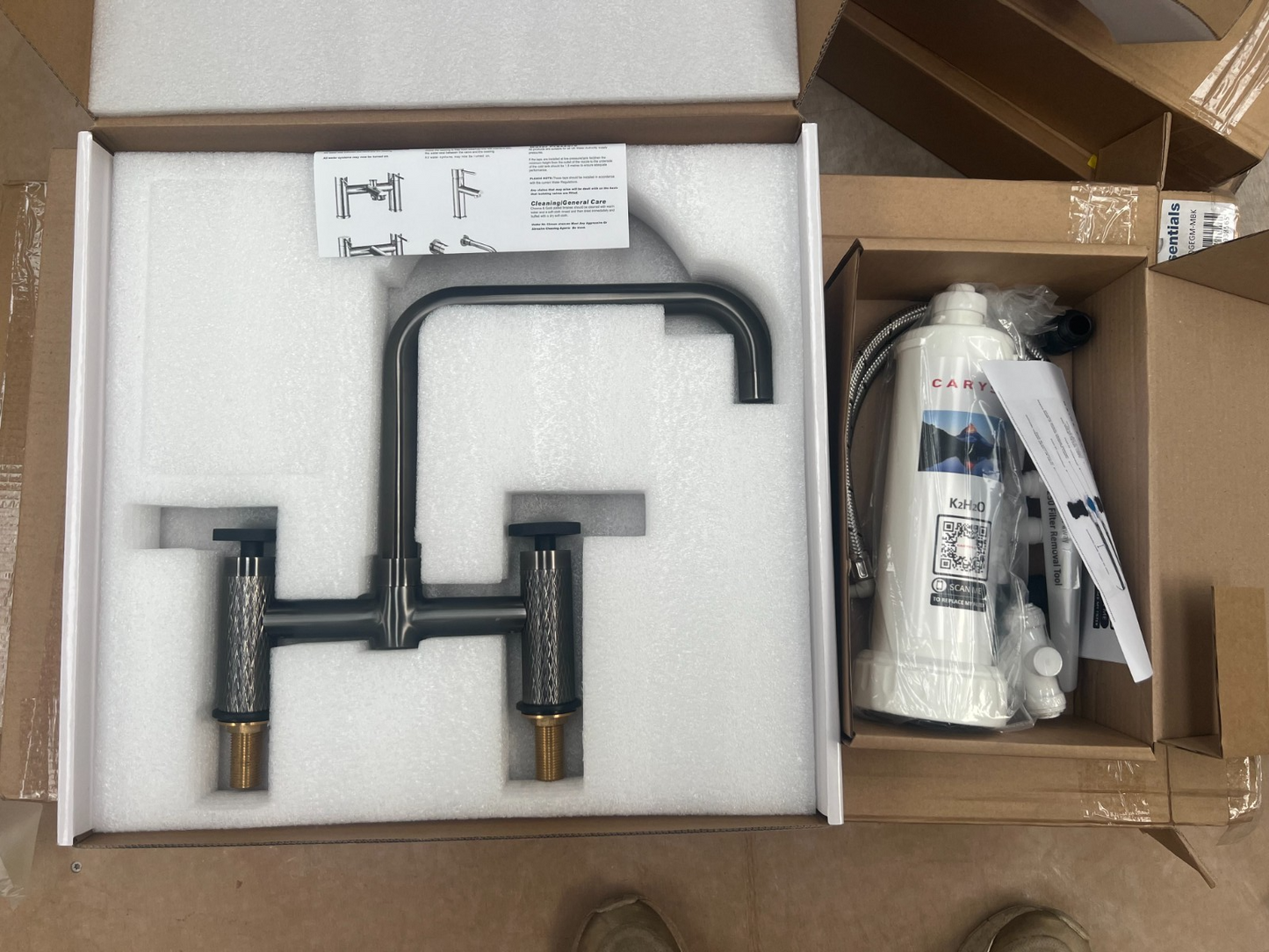 NEW GUNMETAL Quilt Kitchen Mixer tap Victoria plumbing tap factory AX4599