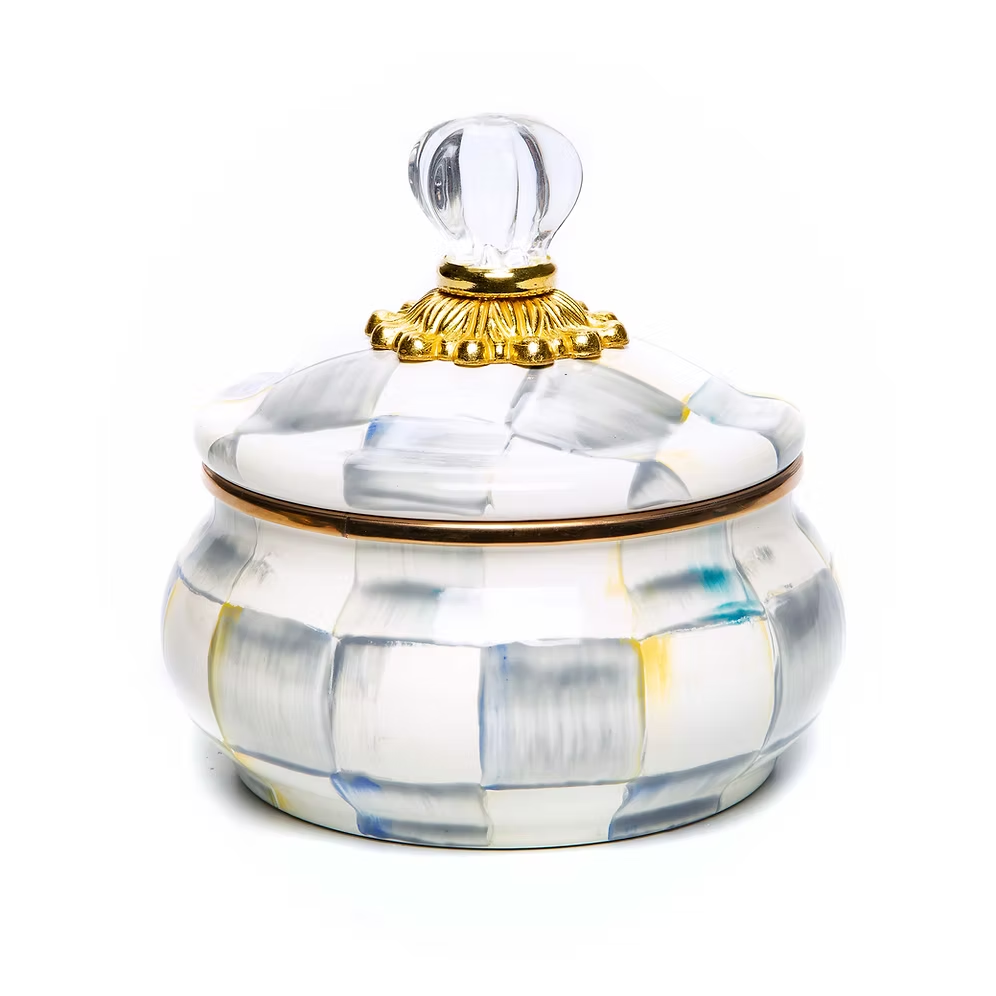 NEW Mackenzie-Childs STERLING Check Items Enamel Finish IN STOCK Available Now