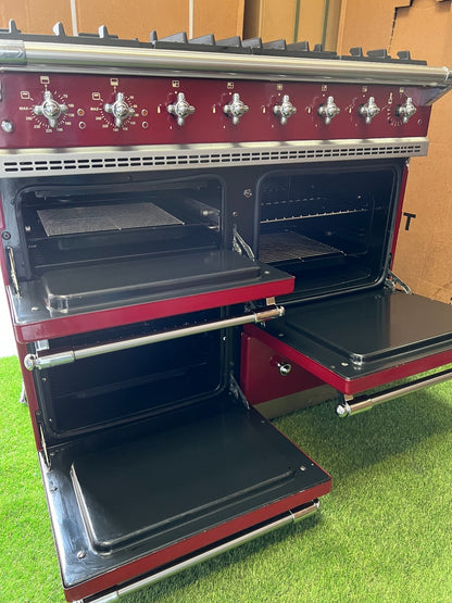 Lovely Lacanche Macon range cooker Oven Stove burgundy Chrome appliance 100cm