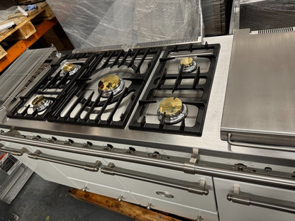 Lacanche Flavigny 1805mm Range Cooker Oven White & Stainless Steel BR4141