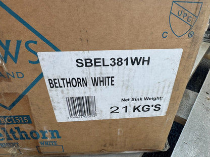 NEW Shaws Of Darwen Belthorn Belfast Sink SBEL381WH white Basin BR4342
