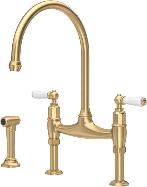 Perrin & Rowe 4173 BRWPC  Ionian Phoenician Bridge Sink Mixer With Rinse AX4296