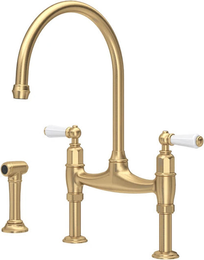 Perrin & Rowe 4173 BRWPC  Ionian Phoenician Bridge Sink Mixer With Rinse AX4296