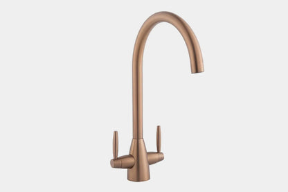 NEW Copper Twin Lever round Mixer Carysil Victoria plumbing tap factory AX4573