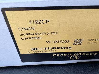 New Perrin & Rowe 4192 Ionian Phoenician Kitchen Bridge Mixer Tap CHROME AX4299