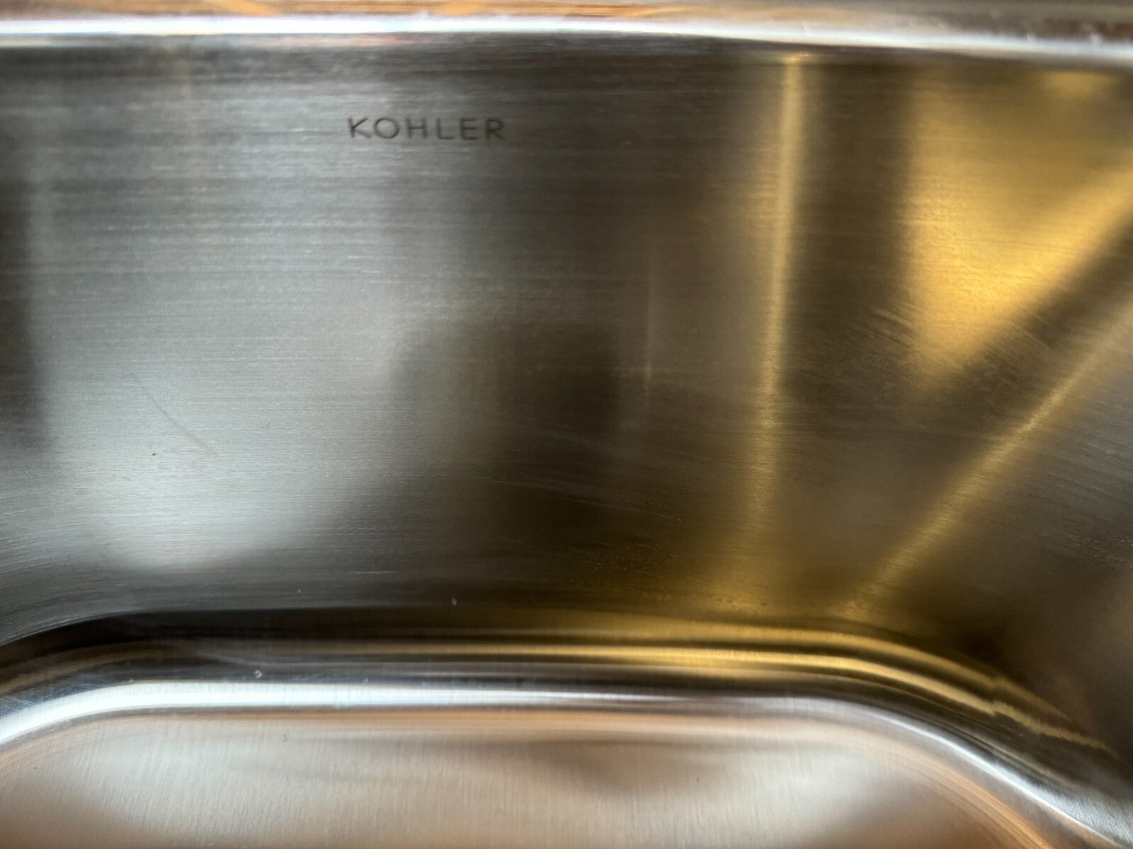 Unused Kohler K 3355 Stainless Steel Kitchen Sink Double Bowl Basin