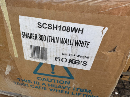 NEW Shaws Of Darwen SCSH108WH Classic Shaker 800 Belfast Kitchen Sink BR4354
