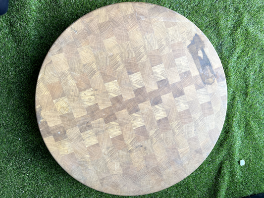 Ex Display Round Butchers Chopping board table work surface Island