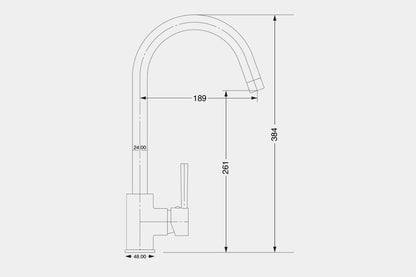 NEW Steel Single Lever round Mixer Carysil Victoria plumbing tap factory AX4565