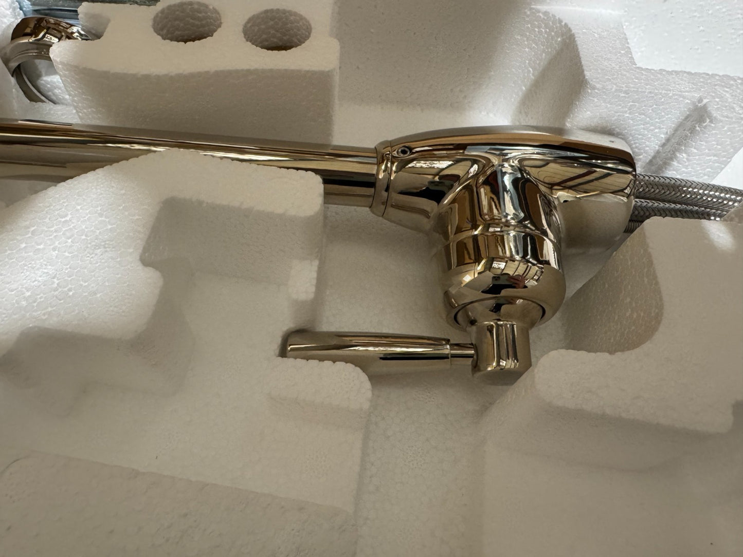 NEW Perrin & Rowe 4841NI Mimas Single Lever Tap with C Spout NICKEL BR4179