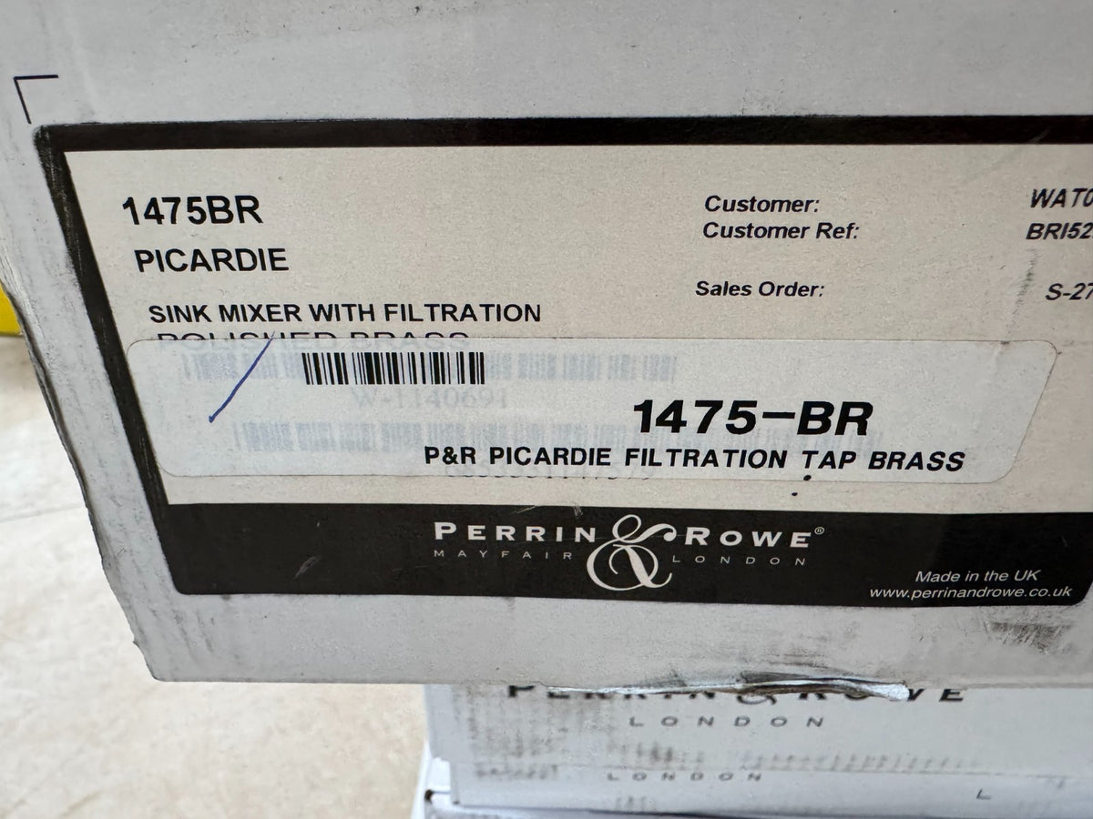 NEW Perrin & Rowe 1475BR Provence lever mixer Tap & Filtration Brass AX4445