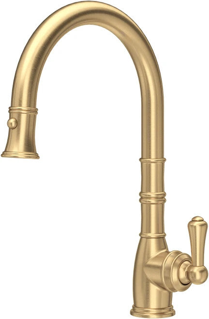 NEW Perrin & Rowe 4744SB Aquitane Provence Kitchen Mixer Tap BRASS AX4306
