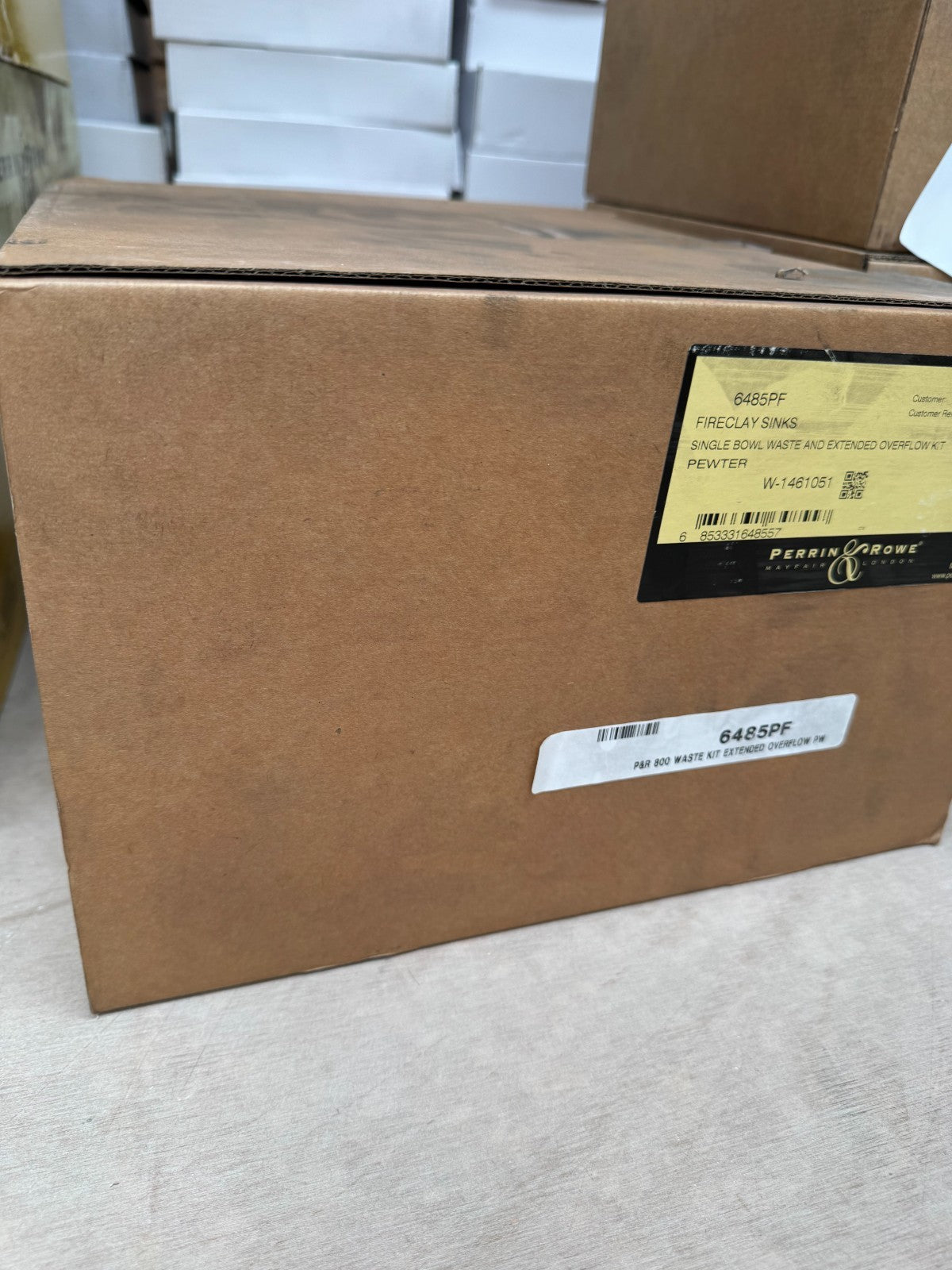 NEW Perrin & Rowe 6485PF SINGLE Bowl sink Waste & overflow PEWTER Kit AX4330