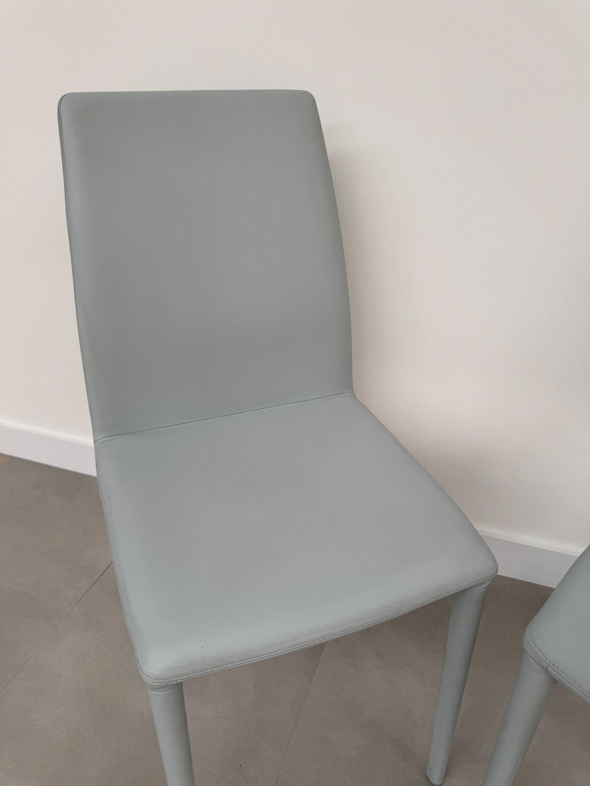 2 x Bonaldo Rest Filly Chairs seats Pale Sky Blue AX015