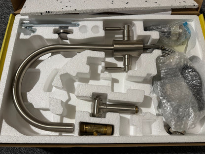 NEW Perrin & Rowe 4312PF Orbiq Kitchen Mixer Tap & Rinse PEWTER BR4188