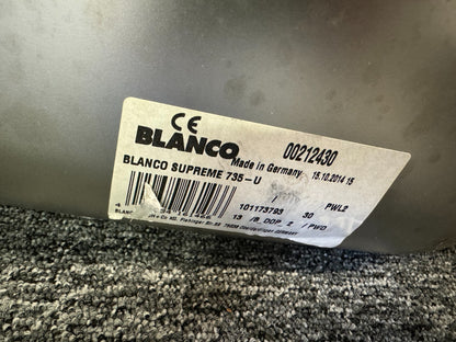 New UNUSED Blanco Supreme 735 - U Stainless Steel double basin bowl kitchen sink