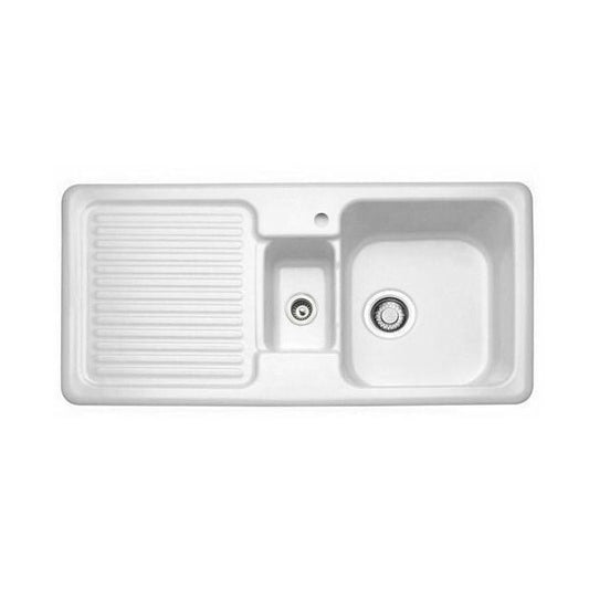 NEW Villeroy & Boch 6795 Kitchen Large double Ceramic Sink Basin BR812