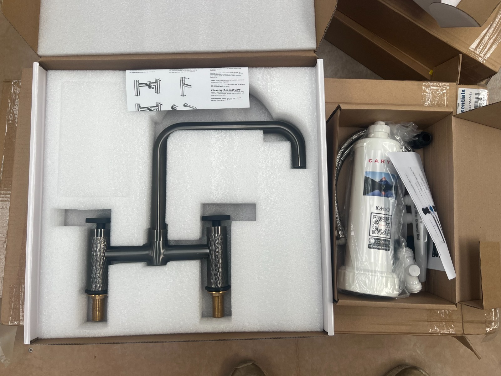NEW GUNMETAL Quilt Kitchen Mixer tap Victoria plumbing tap factory AX4599