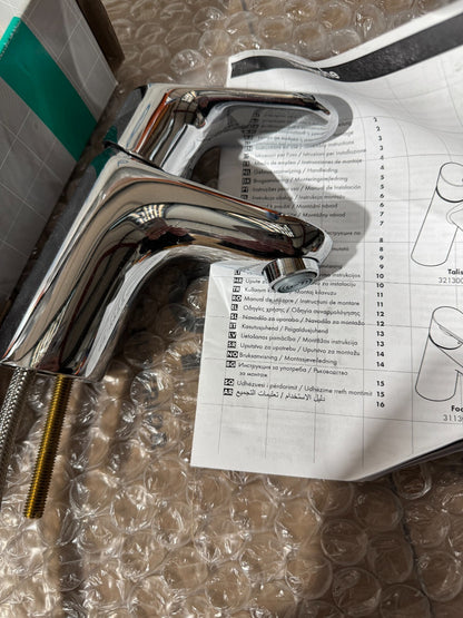 NEW Hansgrohe 31130000 Focus Chrome pillar Basin Tap Cold water BR898