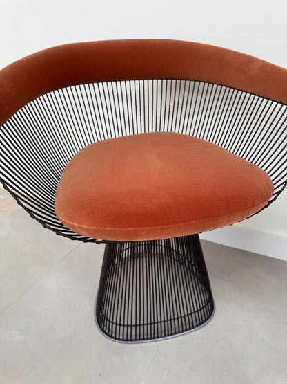 2 Ex Display Knoll Studio Warren Platner Side Chair Orange AX013