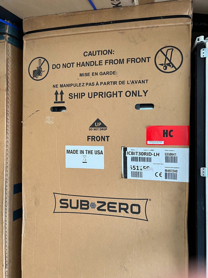 EX Display Sub-Zero ICBIT30RID refrigerator Fridge appliance subzero wolf
