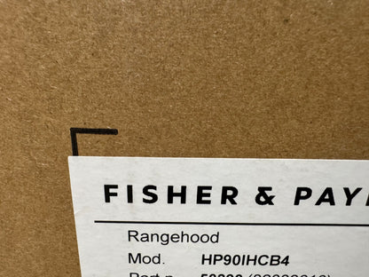 Fisher & Paykel Series 7 HP90IHCB4 90cm Black Built in Extractor Hood BR4213