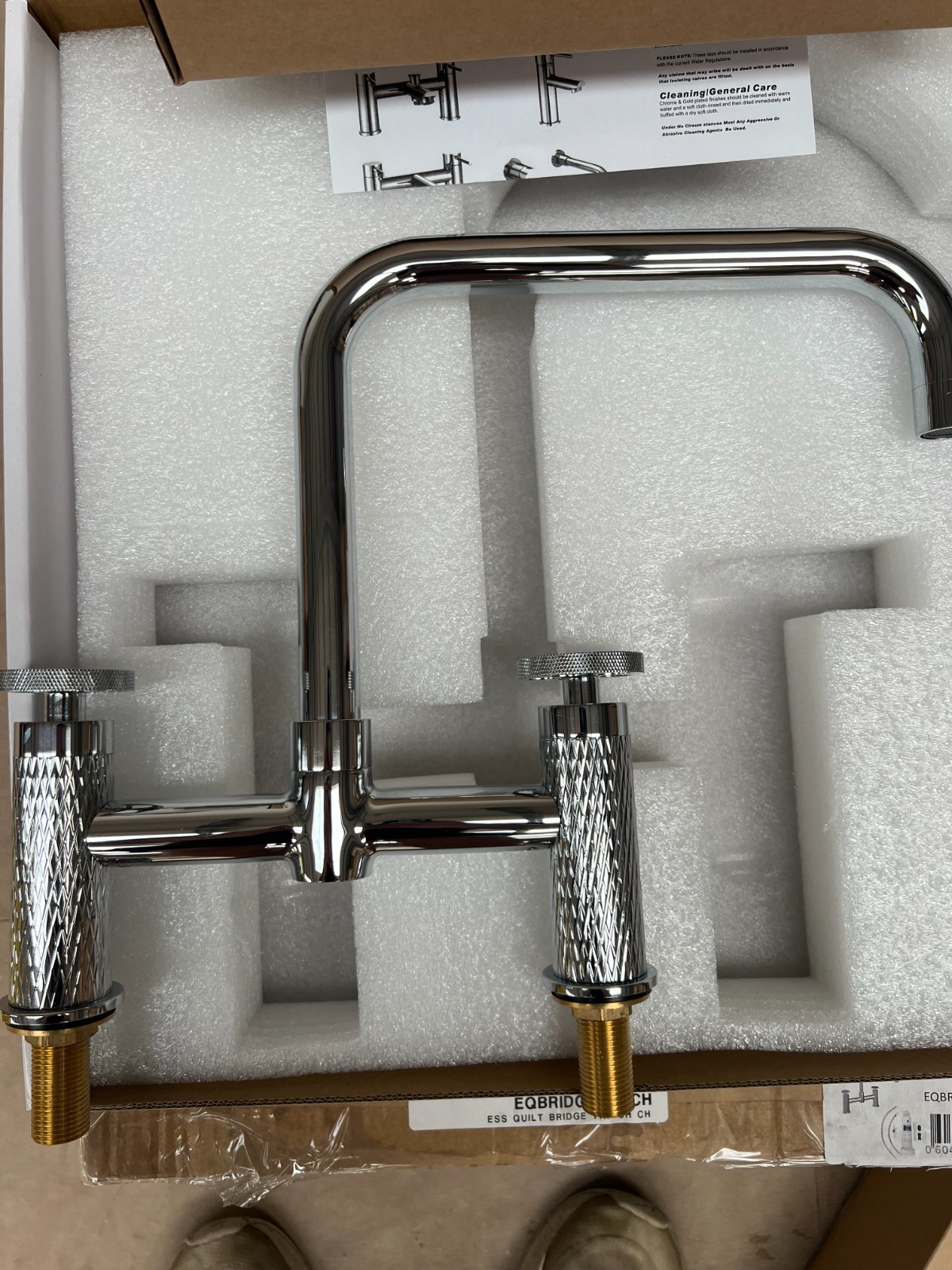 NEW Chrome Quilt bridge Mixer tap Victoria plumbing tap factory AX4608