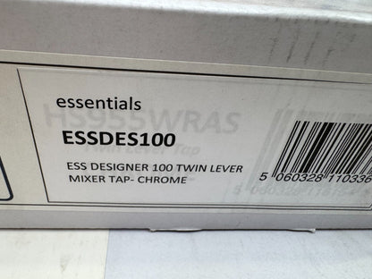 NEW Chrome Twin Lever round Mixer Carysil Victoria plumbing tap factory AX4566