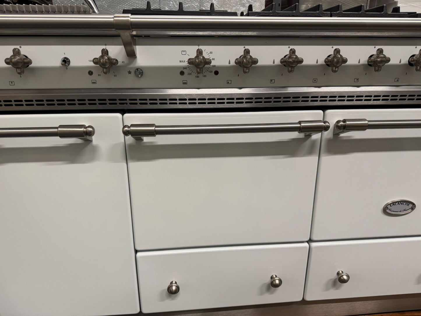 Lacanche Flavigny 1805mm Range Cooker Oven White & Stainless Steel BR4141