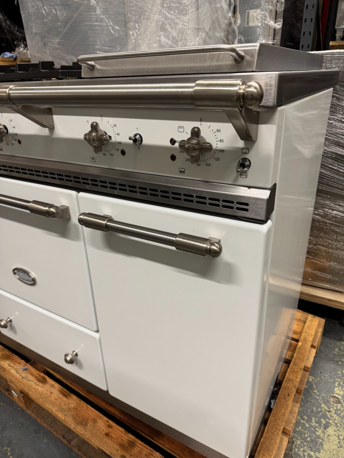 Lacanche Flavigny 1805mm Range Cooker Oven White & Stainless Steel BR4141