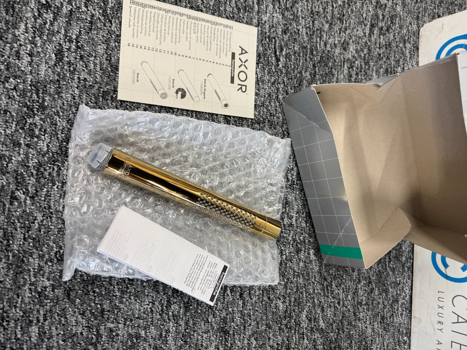 NEW Hansgrohe Axor Starck 28532990 Hand Shower Polished Gold BR836