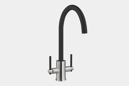 NEW Steel Twin Lever round Mixer Carysil Victoria plumbing tap factory AX4567