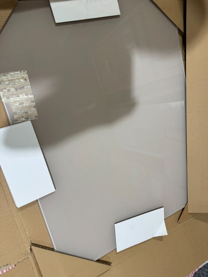 New Kitchen toughen Glass Splashback 600 x 650mm Latte / beige BR2326