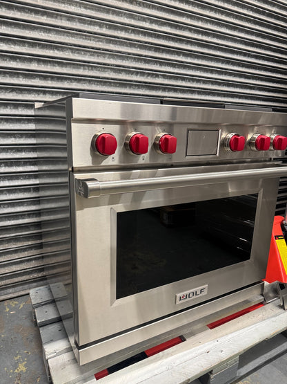UNUSED Wolf ICBDF36450 36 inch dual fuel Range Cooker Oven Subzero BR4272