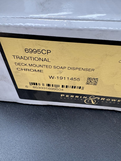 NEW Perrin & Rowe 6995CP Traditional Deck Mounted Soap Dispenser Chrome AX4462