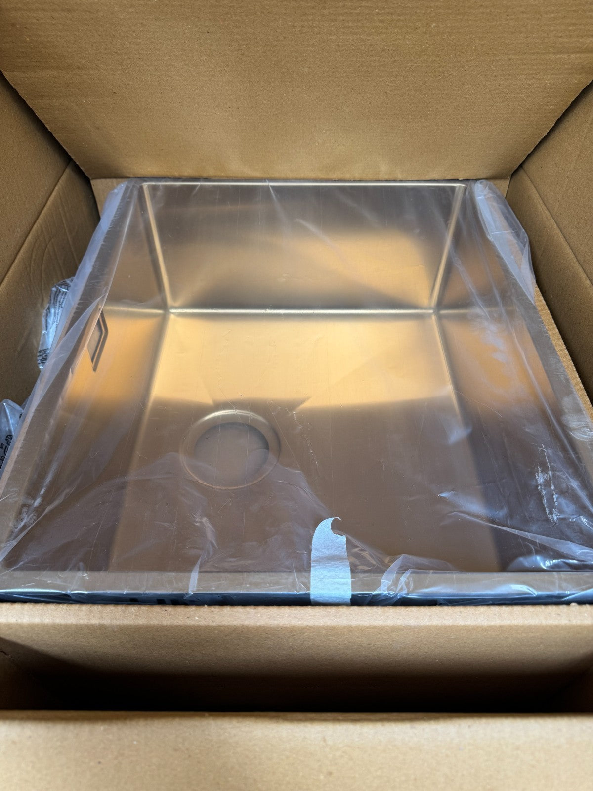 NEW Gold Brass Undermount Single Bowl Kitchen Sink 530 x 430mm AX4316