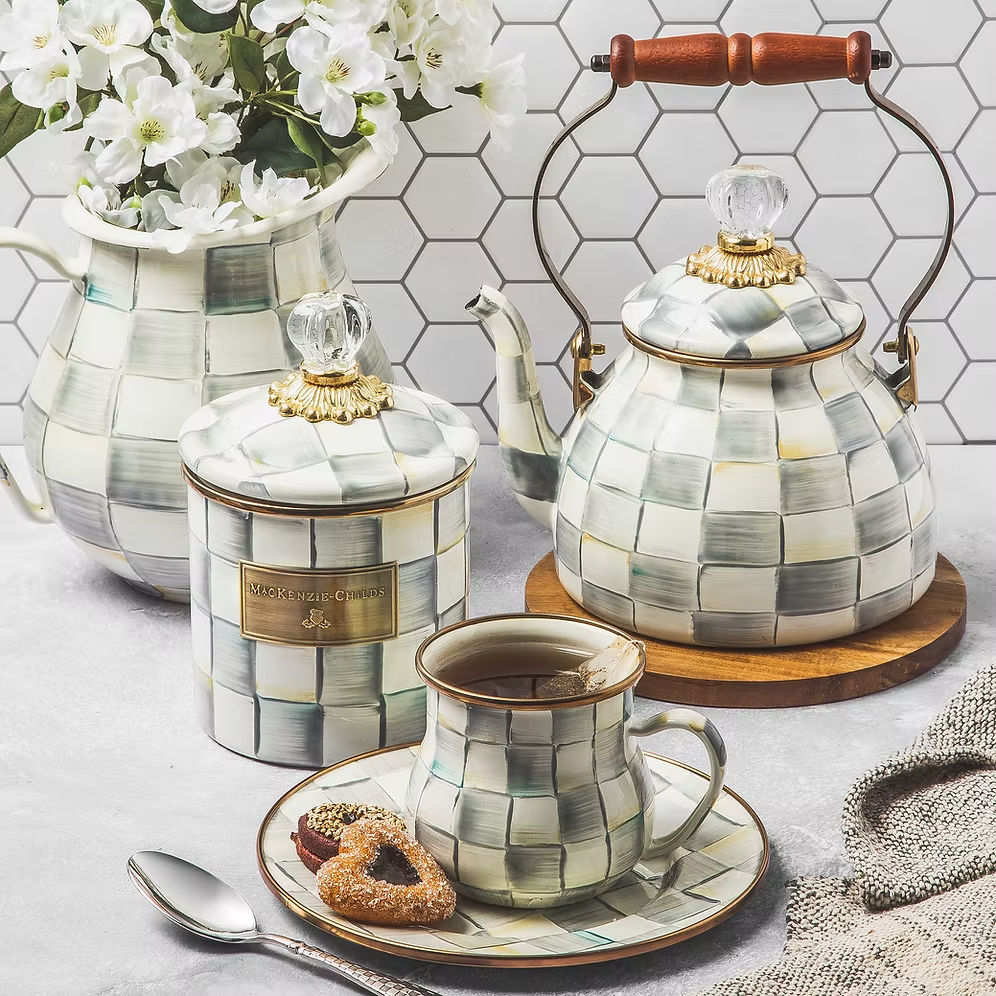 NEW Mackenzie-Childs STERLING Check Items Enamel Finish IN STOCK Available Now
