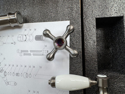 NEW Traditional Gunmetal Kitchen Mixer Victoria plumbing tap factory AX4533