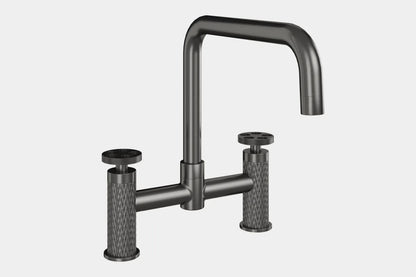 NEW GunMetal Quilt bridge Mixer tap Victoria plumbing tap factory AX4607