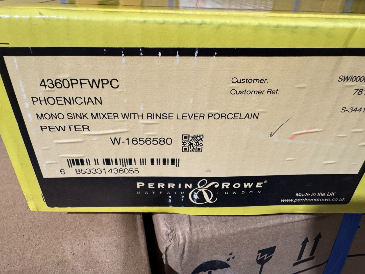 NEW Perrin & Rowe 4360PFWPC Phoenician Kitchen Mixer Tap & Rinse PEWTER BR4193