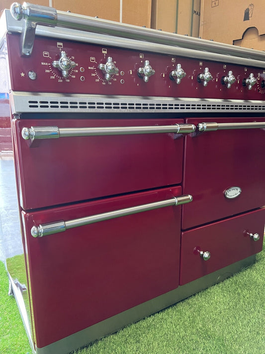 Lovely Lacanche Macon range cooker Oven Stove burgundy Chrome appliance 100cm